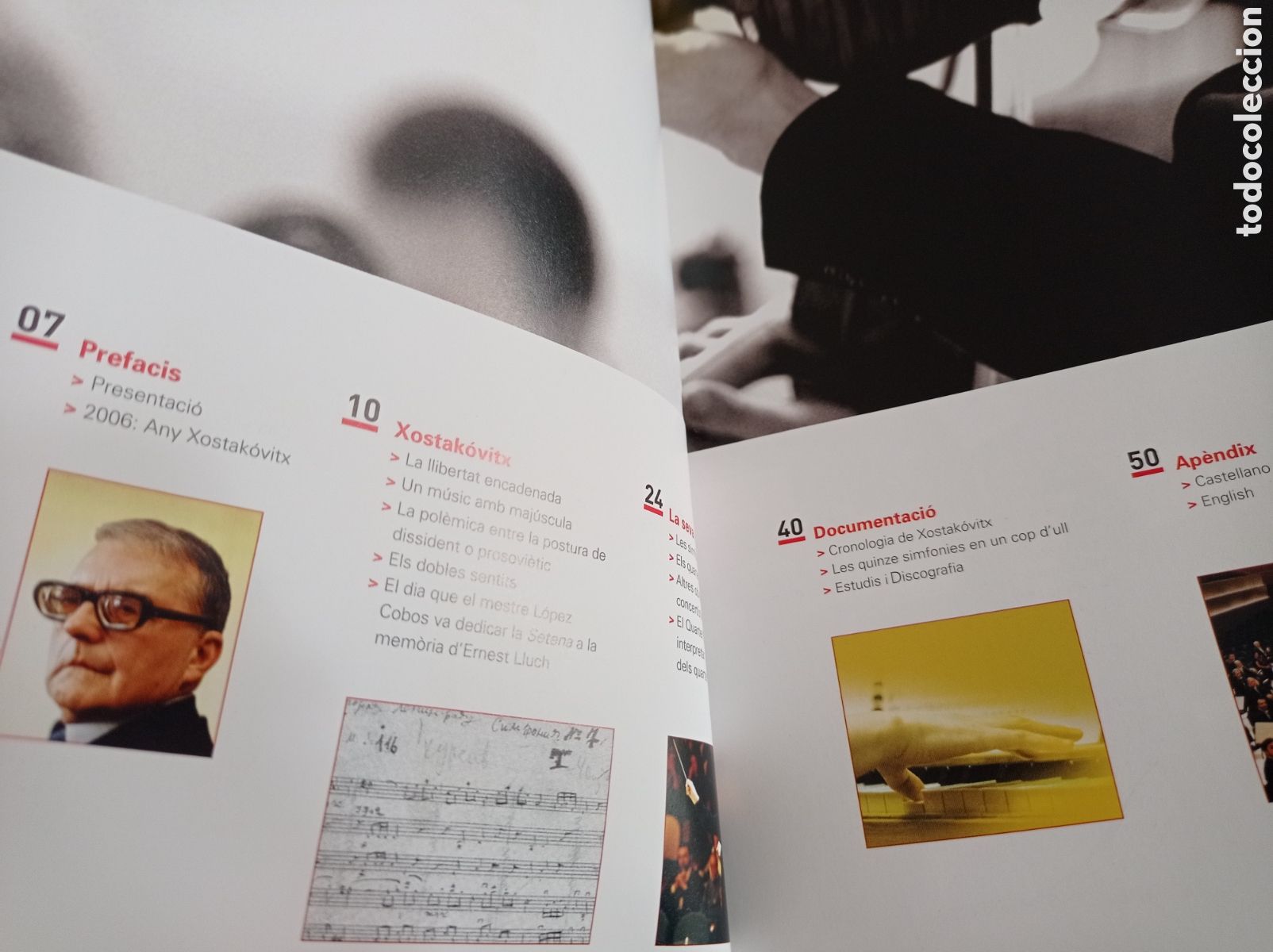 Libros de segunda mano: Quaderns de LAuditori Q1 Dimitri Xostak&oacute;vitx - Foto 2