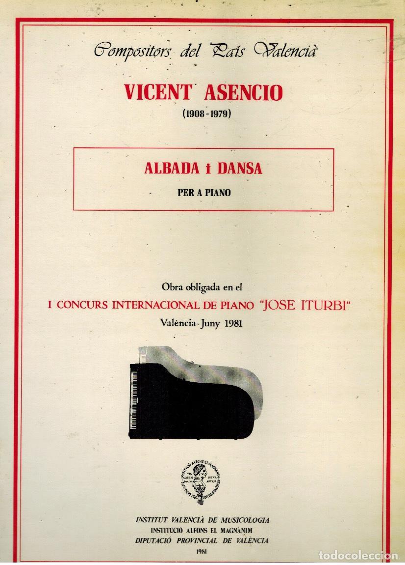 Libros de segunda mano: ALBADA I DANSA (PER A PIANO) - Foto 1