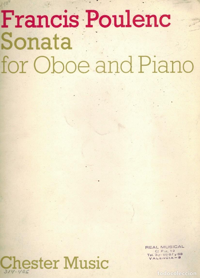 Libros de segunda mano: SONATA FOR OBOE AND PIANO - Foto 1