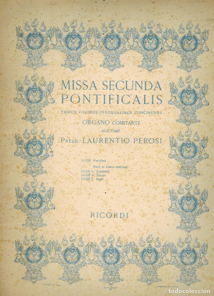Libri di seconda mano: MISSA SEGUNDA PONTIFICALIS