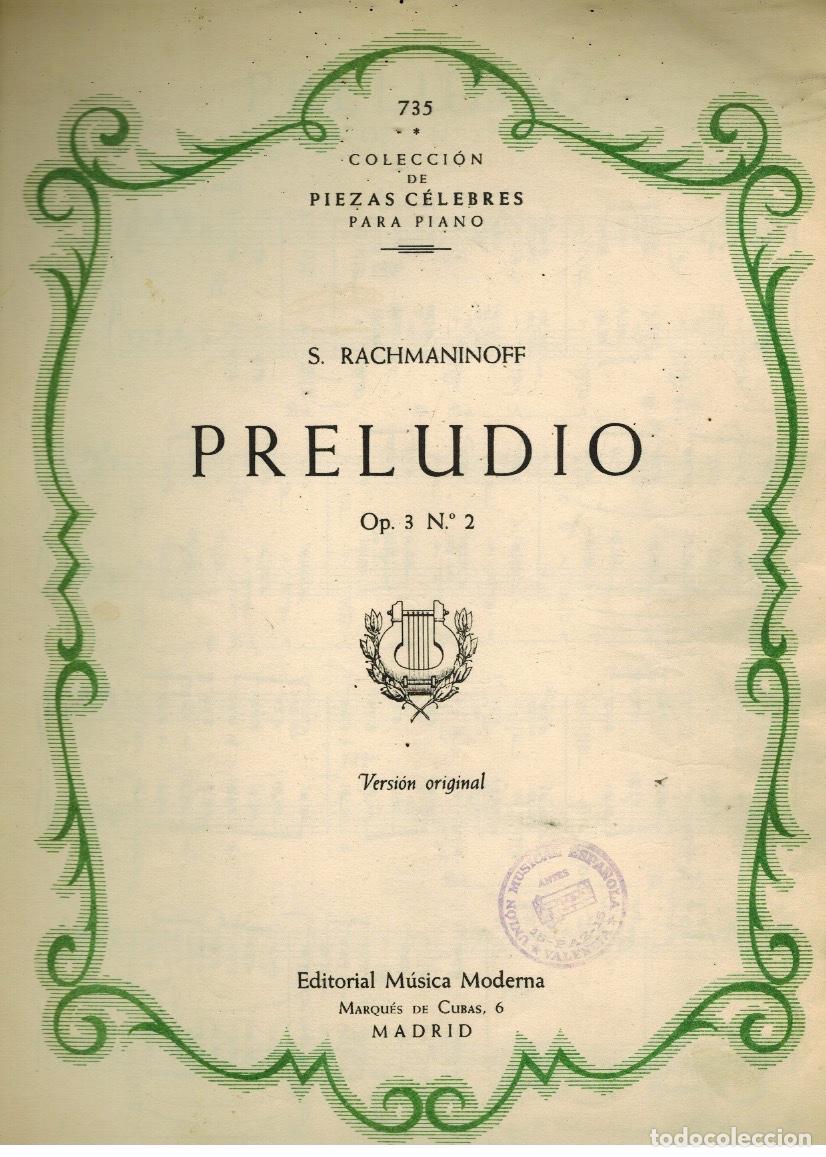 Libros de segunda mano: PRELUDIO. Op. 3 N&ordm; 2 - Foto 1