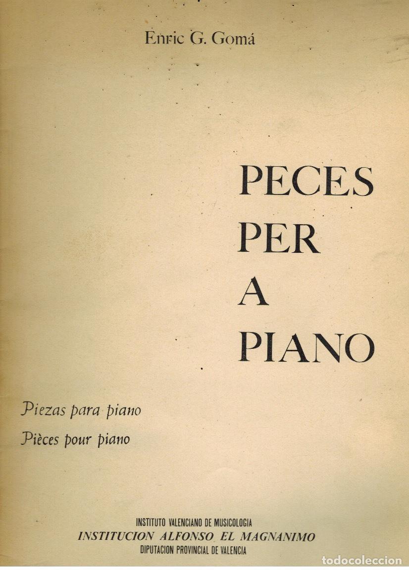 Libros de segunda mano: PECES PER A PIANO - Foto 1