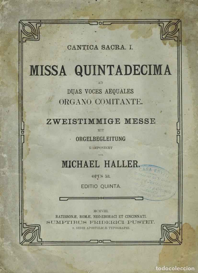Libros de segunda mano: MISSA QUINTADECIMA