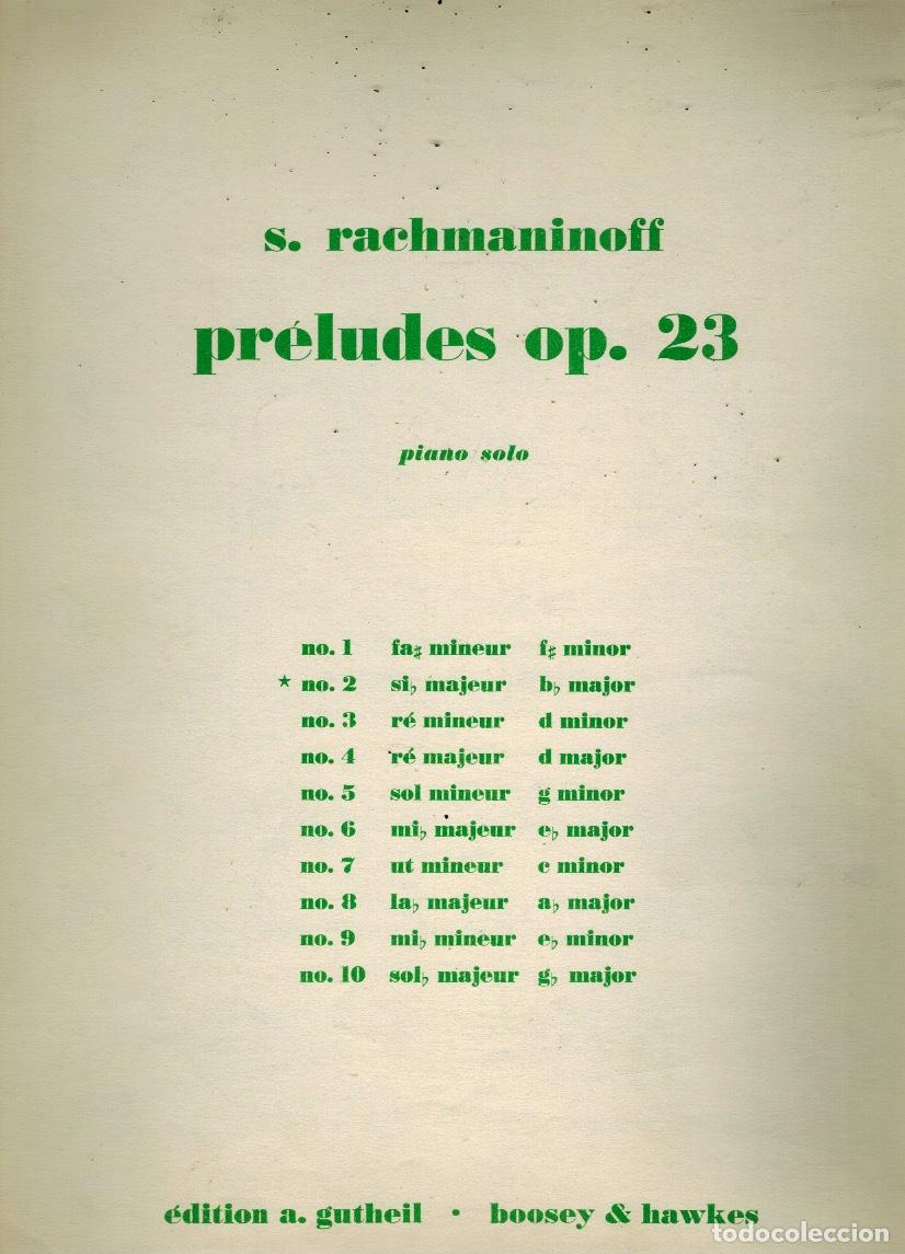Libros de segunda mano: PRELUDES, Op. 23; N&ordm; 2 (para piano s&oacute;lo)