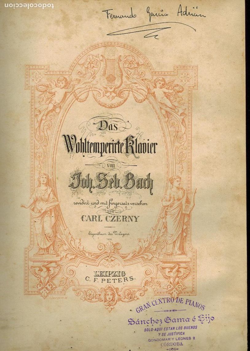 Livres d'occasion: DAS WOHLTEMPERIRTE KLAVIER (EL CLAVE BIEN TEMPERADO) & ECOLE DE LA V&Eacute;LOCIT&Eacute;