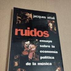 Libros de segunda mano: RUIDOS. ENSAYO SOBRE LA ECONOMÍA POLÍTICA DE LA MÚSICA (JACQUES ATTALI)