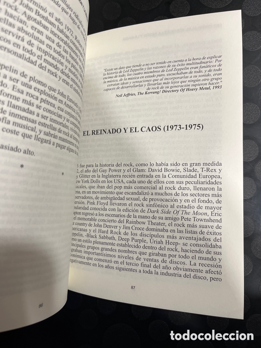 Libros de segunda mano: LED ZEPPELIN : EL PODER DE LA PASI&Oacute;N Y LA MAGIA de MARIANO MUNIESA Ed QUARENTENA ( 2008 ) - Foto 5