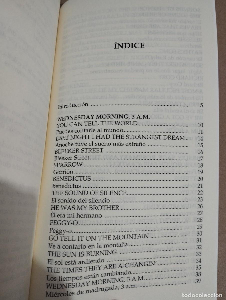 Libros de segunda mano: SIMON & GARFUNKEL. CANCIONES (ESPIRAL) - Foto 3