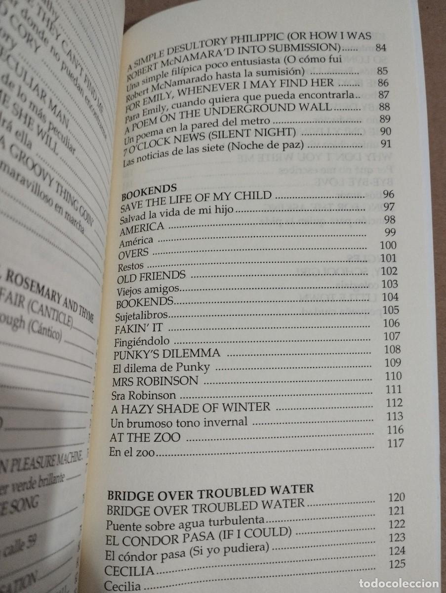 Libros de segunda mano: SIMON & GARFUNKEL. CANCIONES (ESPIRAL) - Foto 5