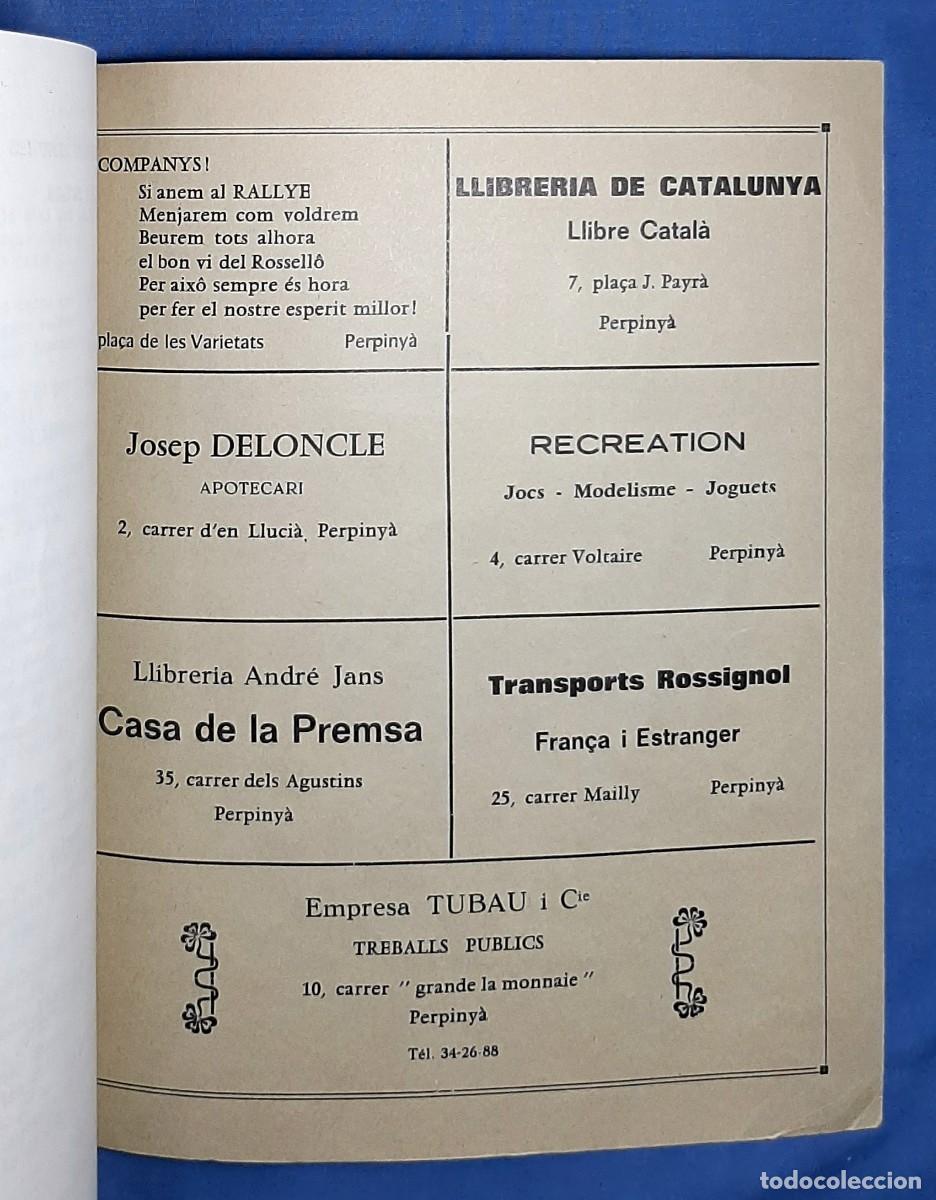Libros de segunda mano: LLUIS LLACH. PASCAL COMELADE. LLIBRE/PROGRAMA PERPINYA, 1970. MOLT RAR. - Foto 4