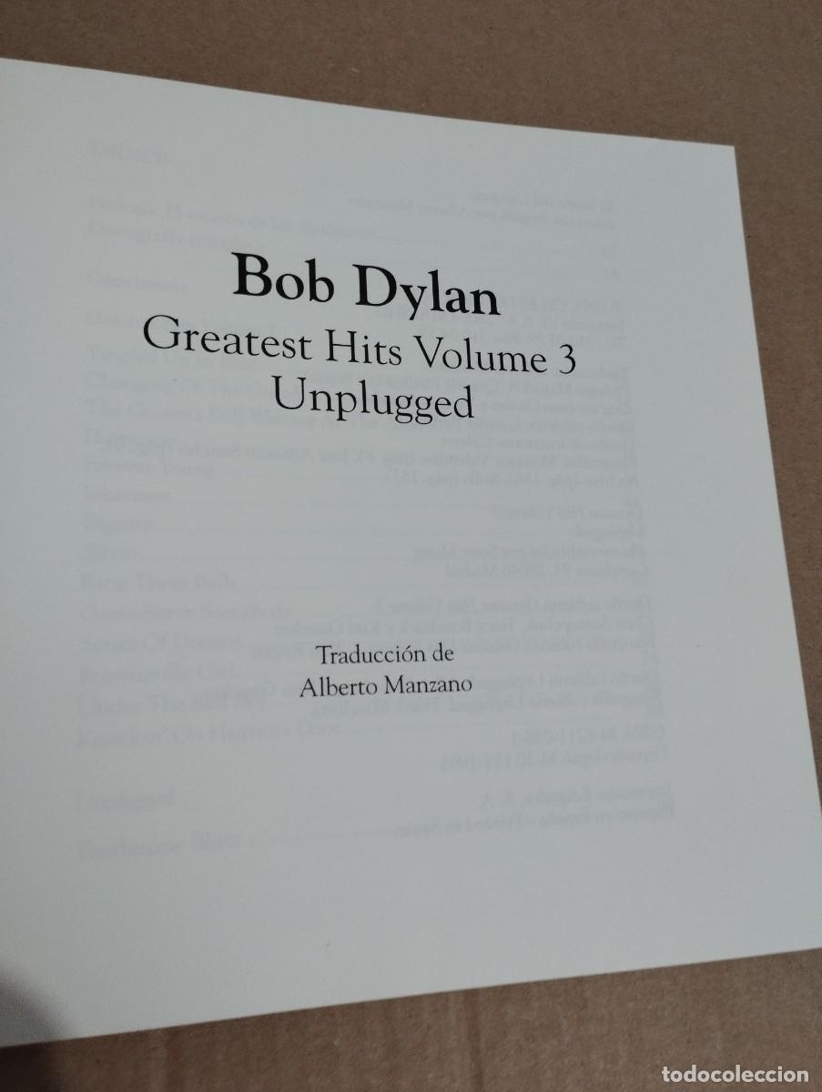 Libros de segunda mano: BOB DYLAN. GREATEST HITS VOLUME 3. UNPLUGGED - Foto 2