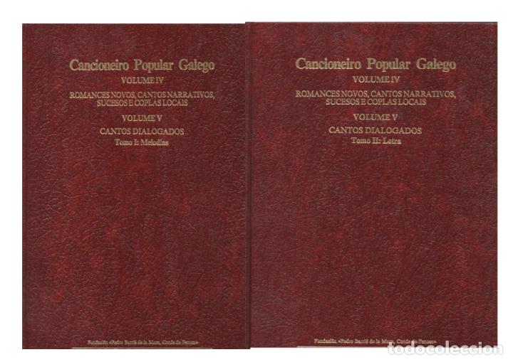 Libros de segunda mano: cancioneiro popular galego CANTO DIALOGADOS-2 tomos melodias y letras