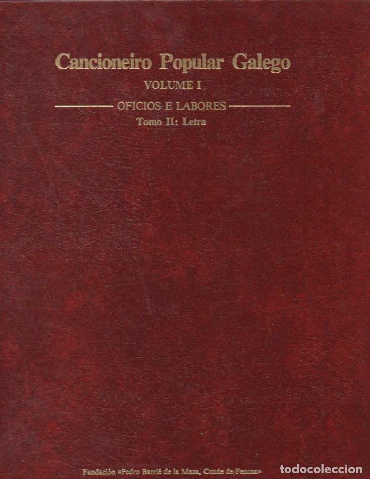 Libros de segunda mano: cancioneiro popular galego oficios e labores letras