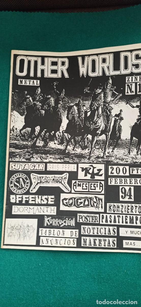 Libros de segunda mano: FANZINE OTHER WORLDS numero 1 Heavy Metal Envio GRATIS CERTIFICADO