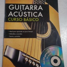 Libros de segunda mano: GUITARRA ACÚSTICA (CURSO BÁSICO) - CD NO INCLUIDO - 64 PÁGINAS (PESO: 197 GRAMOS). Lote 399213169
