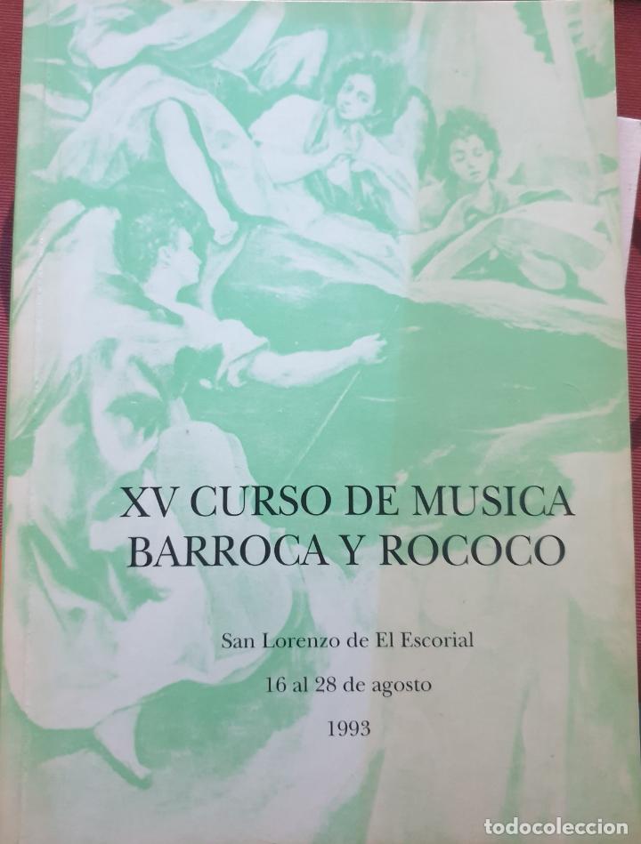 Libros de segunda mano: XV CURSO DE MUSICA BARROCA Y ROCOCO. - - Foto 1