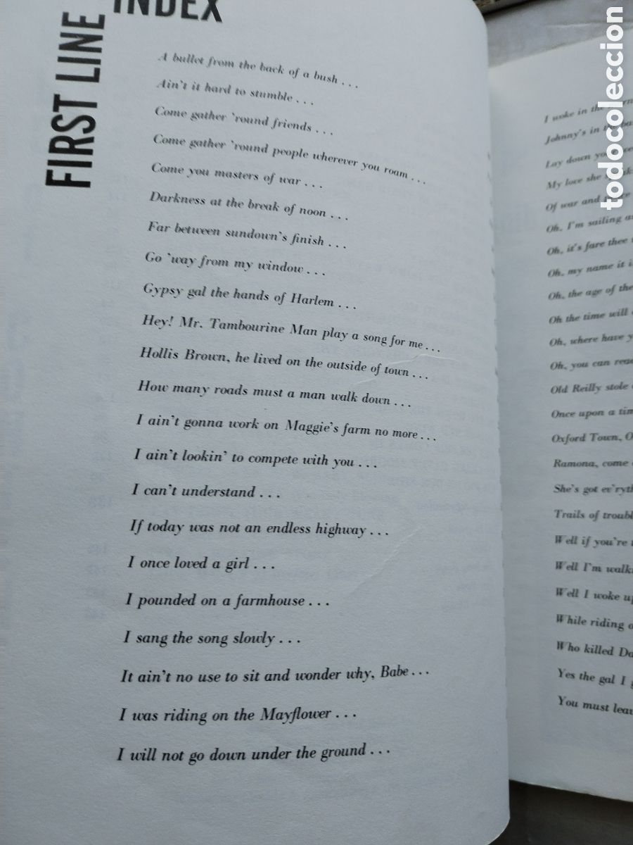 Libros de segunda mano: BOB DYLAN SONG BOOK - Foto 4
