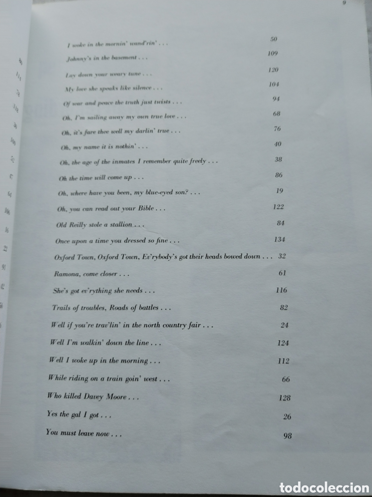 Libros de segunda mano: BOB DYLAN SONG BOOK - Foto 5