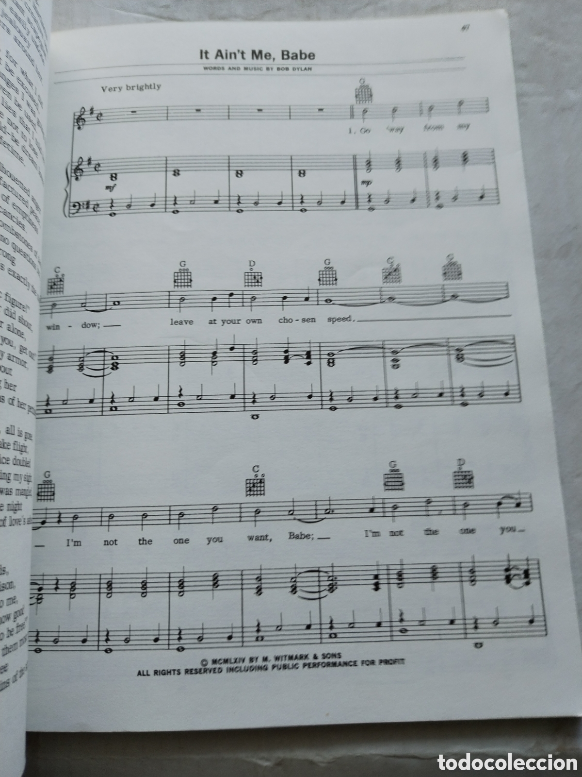 Libros de segunda mano: BOB DYLAN SONG BOOK - Foto 8