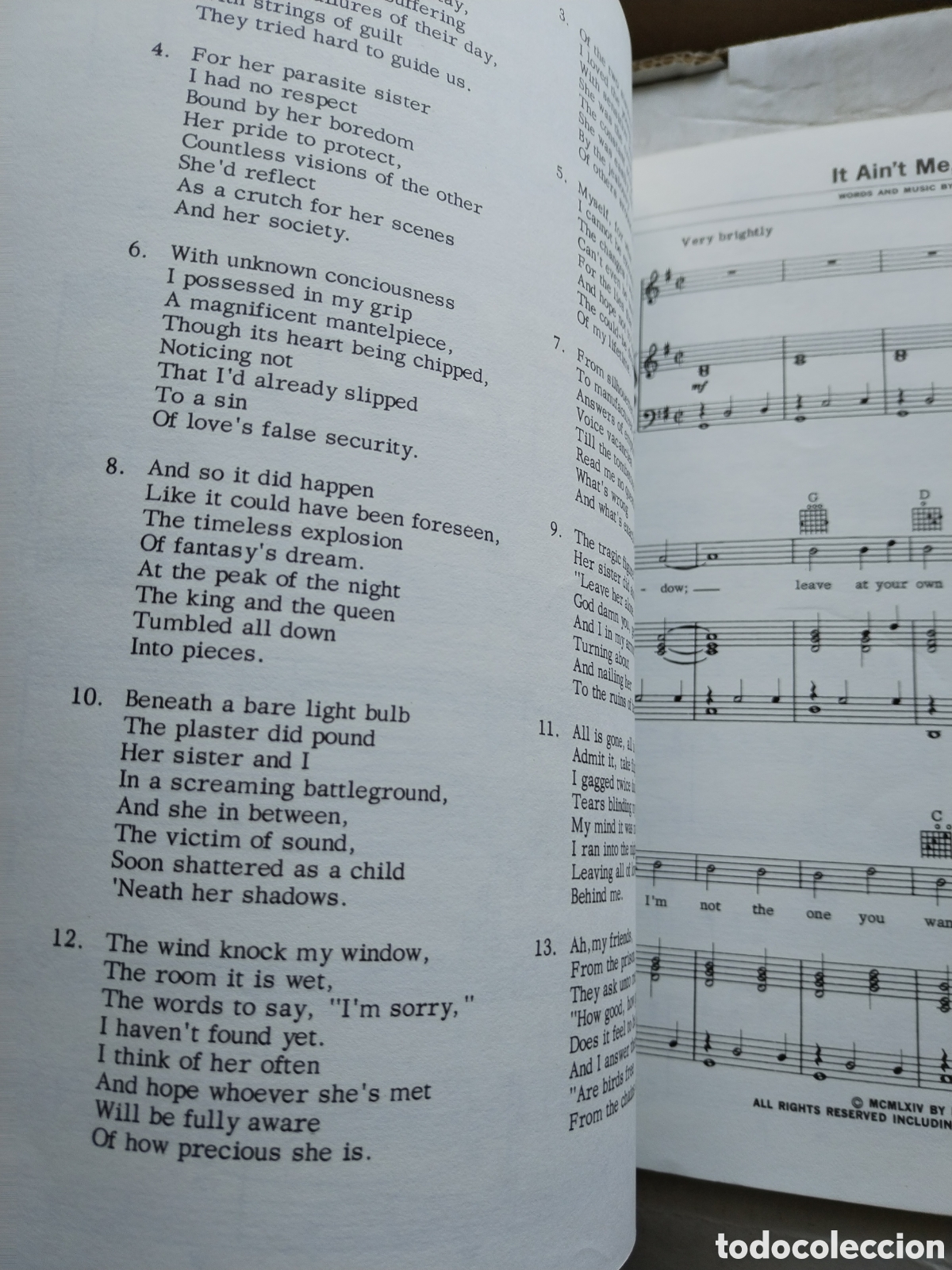 Libros de segunda mano: BOB DYLAN SONG BOOK - Foto 9