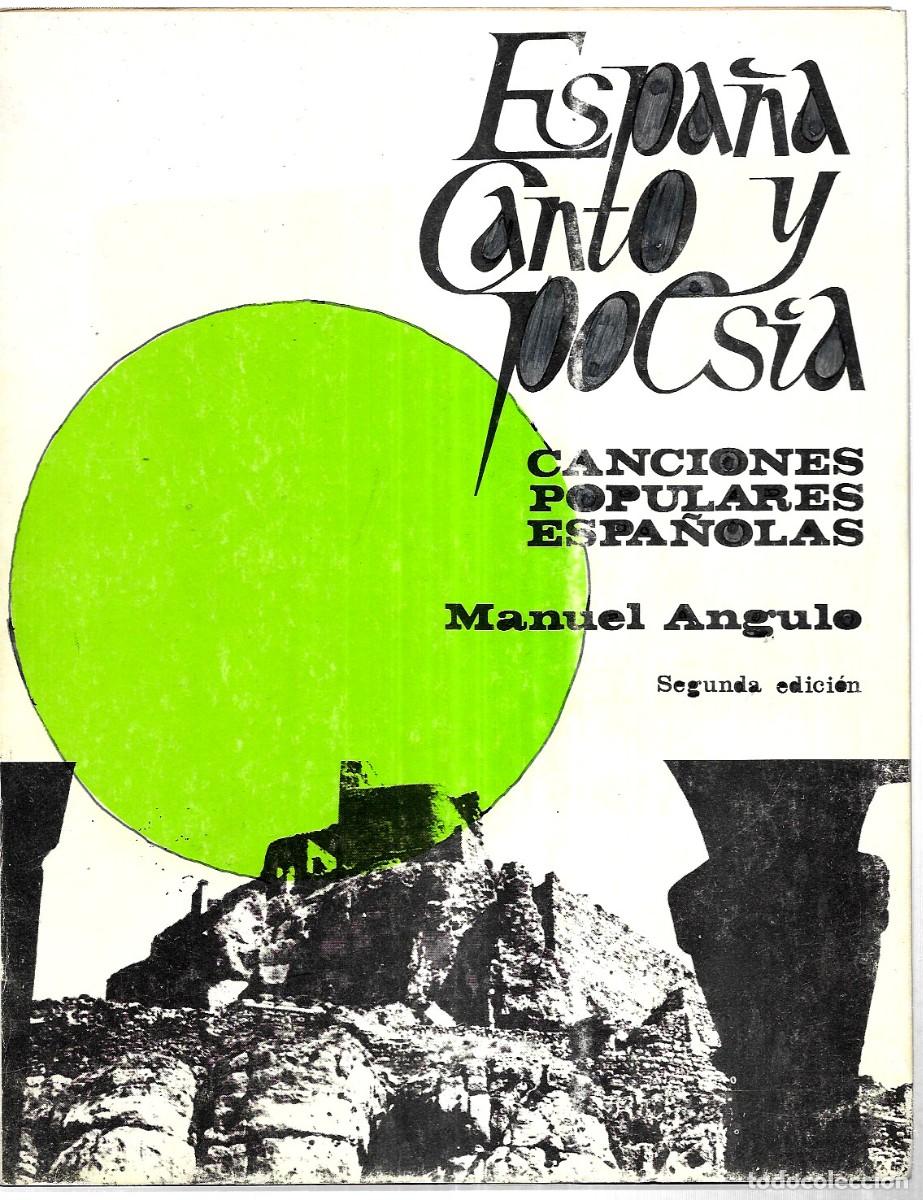 manuel angulo . españa. canto y poesía. cancio - Buy Used books about music  on todocoleccion