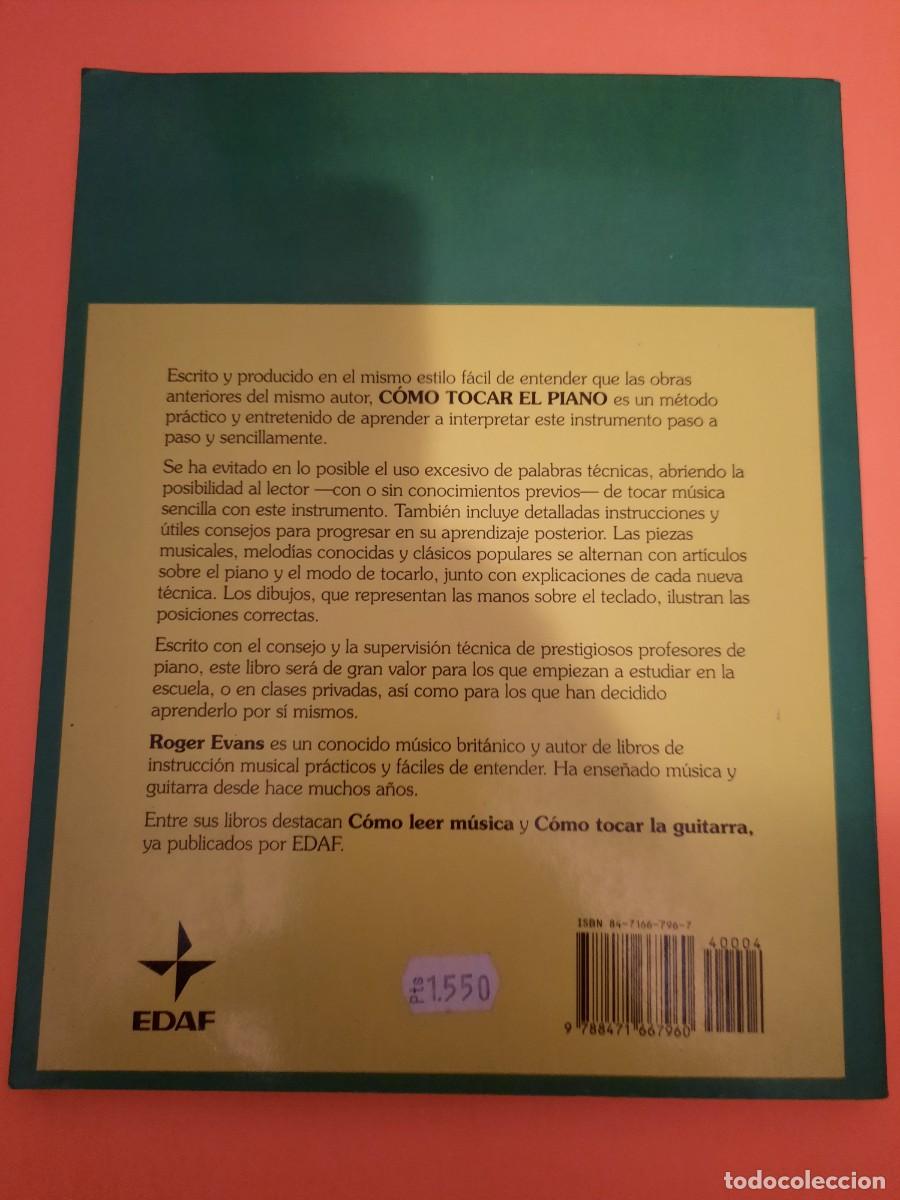 Libros de segunda mano: E1B2 COMO TOCAR EL PIANO ROGER EVANS - Foto 2