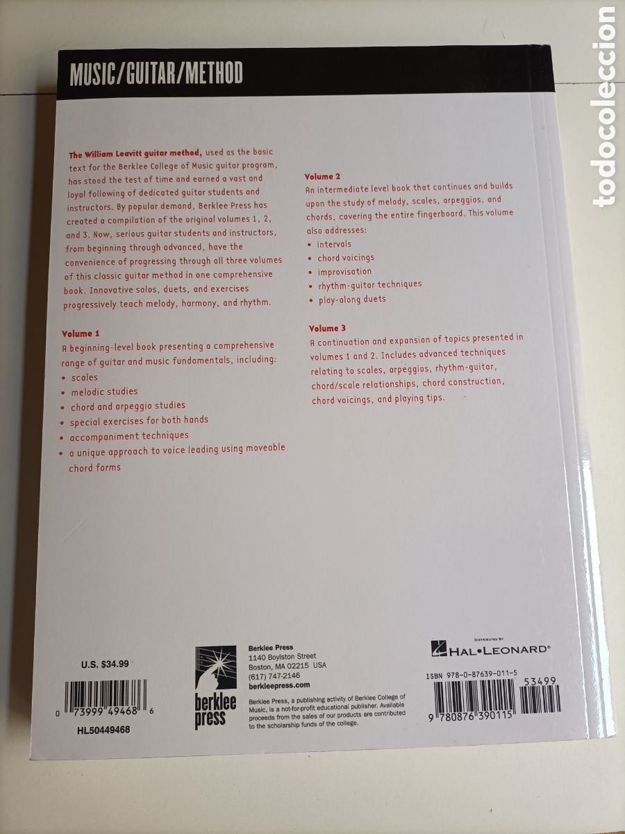 Libros de segunda mano: A modern method for guitar.Complete method :guitar. Volumes 1 2 3 complete - Foto 5