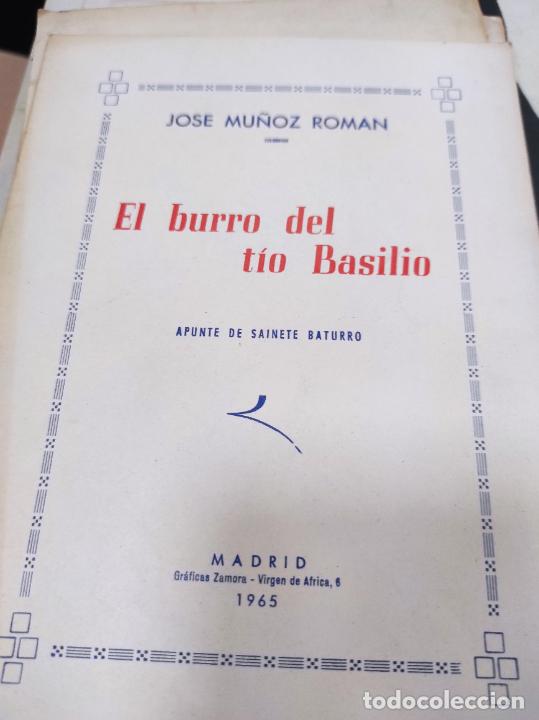 Libri di seconda mano: El Burro del tio basilio - Jos&eacute; Mu&ntilde;oz Rom&aacute;n