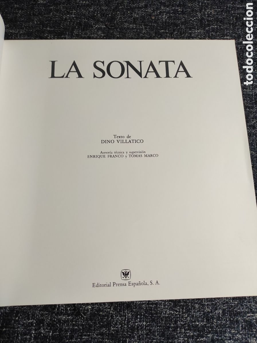 Gebrauchte B&uuml;cher: LA SONATA. Las Formas de la gran M&uacute;sica / DINO VILLATICO