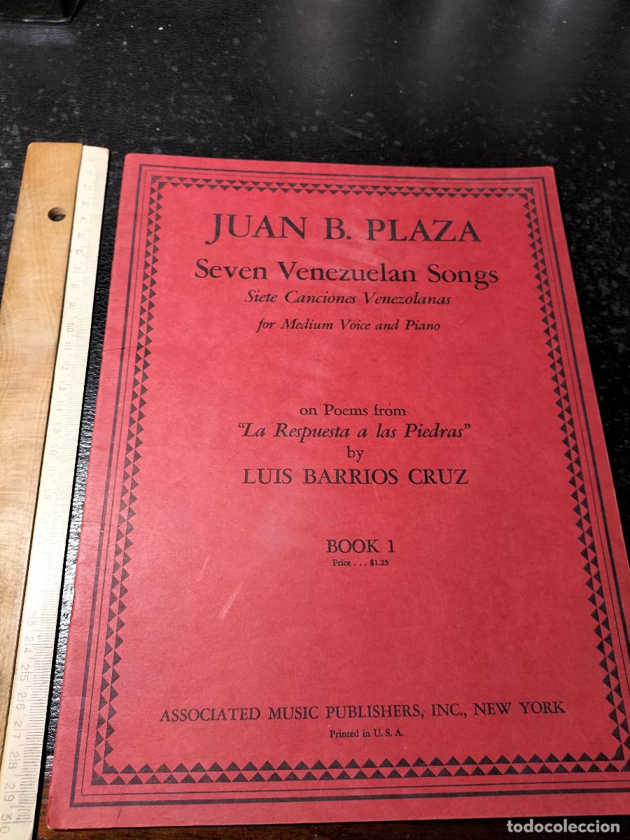 Gebrauchte B&uuml;cher: Juan B. PLAZA: Seven Venezuelan Songs. New York, 1943. M&uacute;sica y letras.