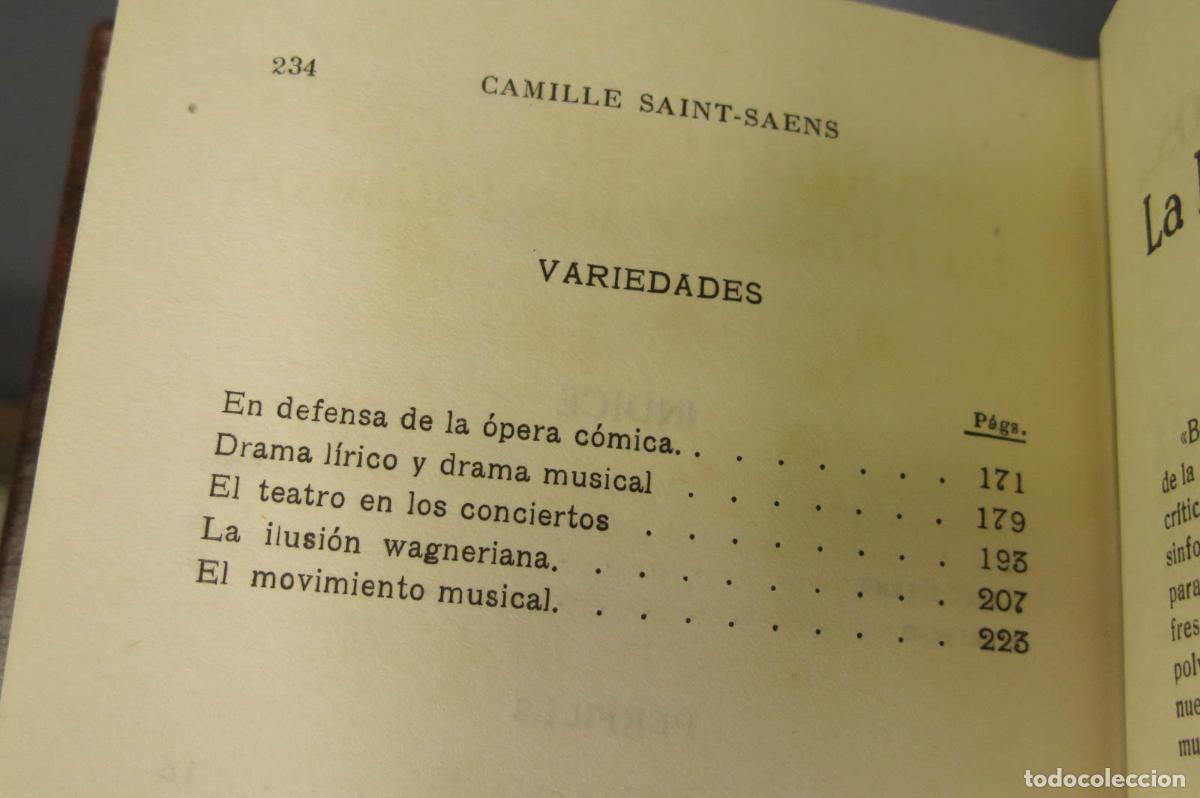 Libros de segunda mano: PERFILES Y RECUERDOS. SAINT- SA&Euml;NS - Foto 3