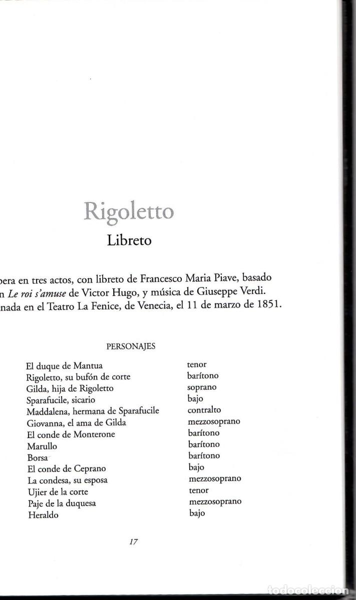 Libros de segunda mano: LIBRO-DISCO RIGOLETTO VERDI - Foto 5