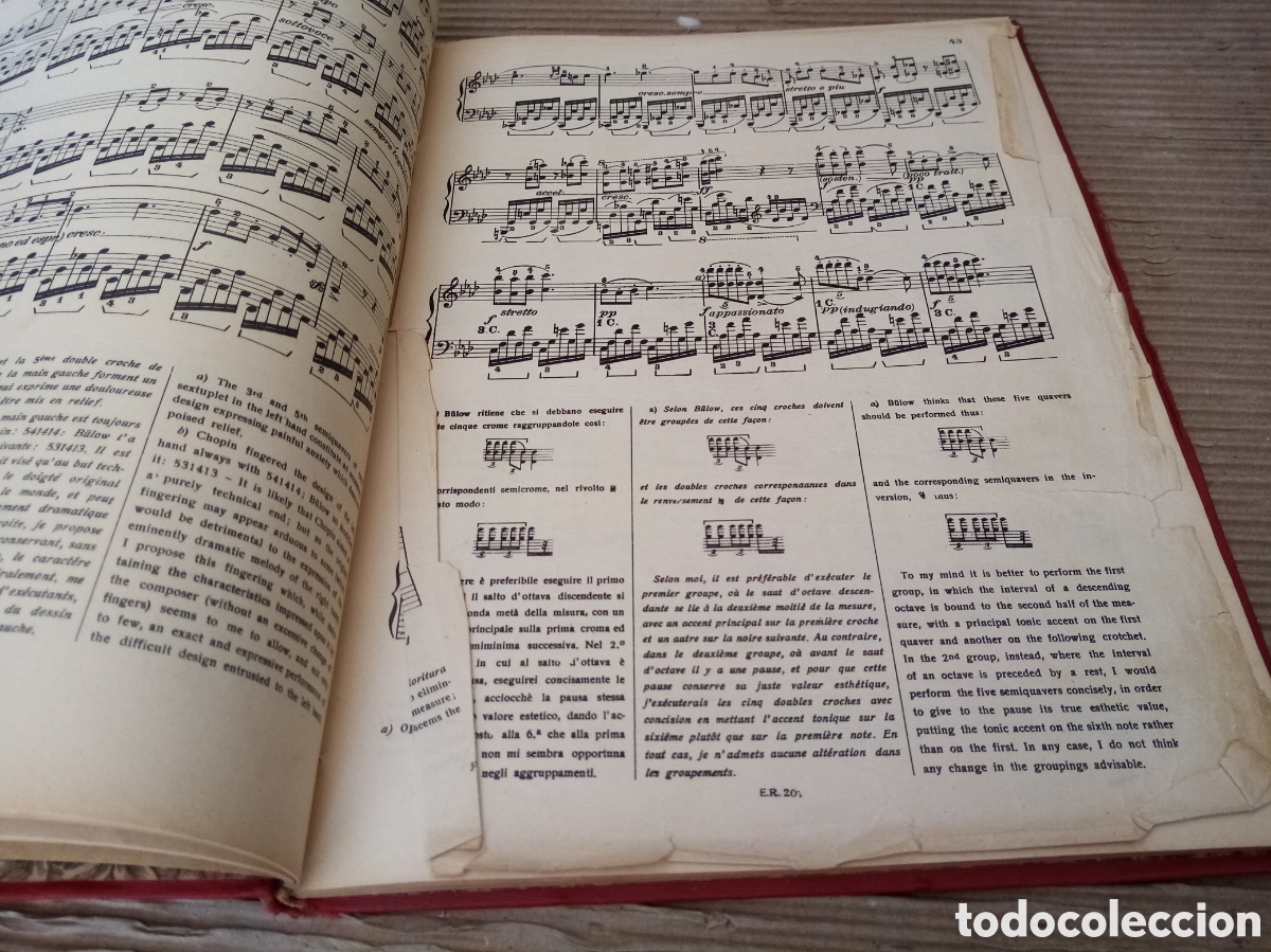 Libros de segunda mano: F. Chopin studi per pianoforte - Foto 4