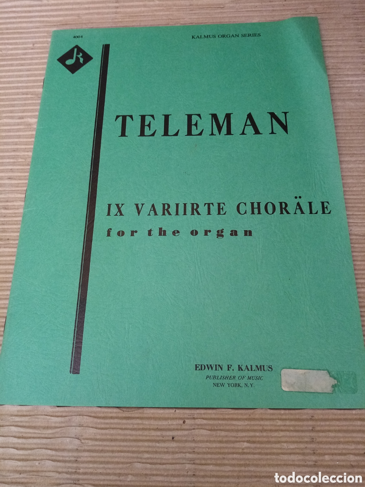 Second hand books: Teleman IX variirte chor&auml;le for the organ