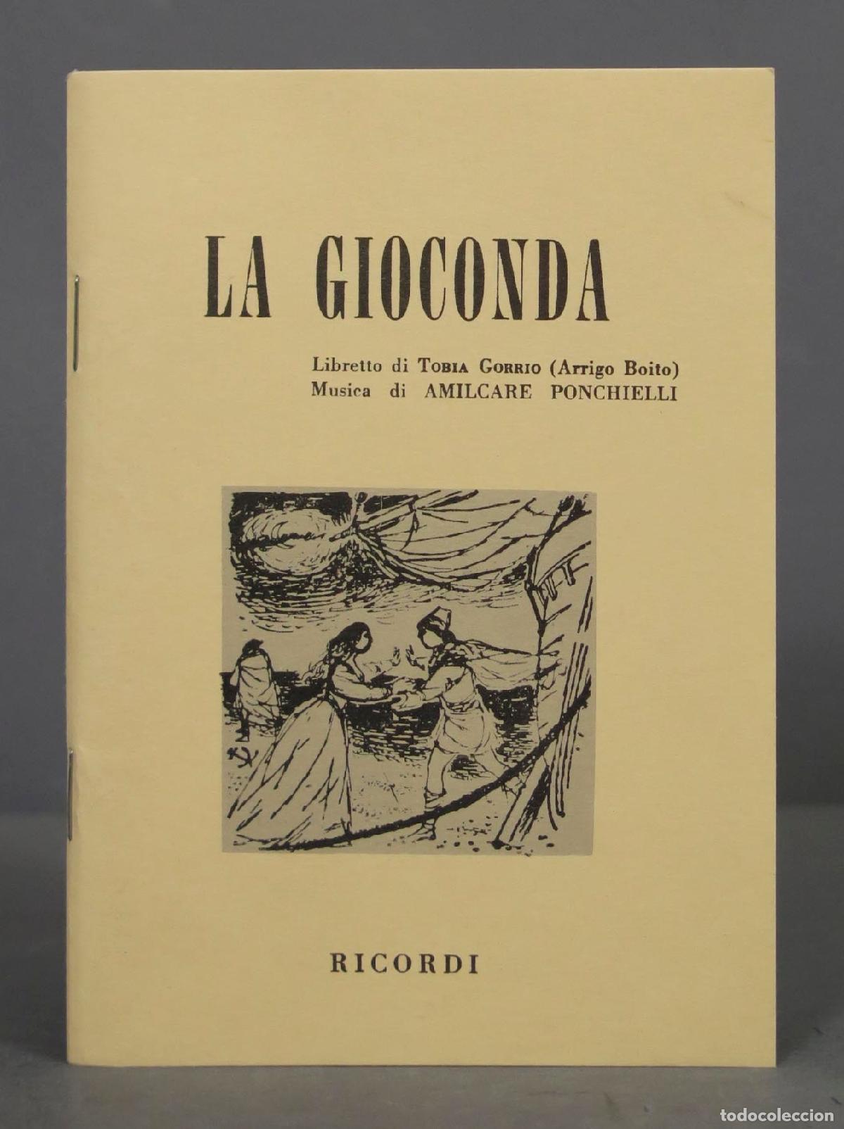 Libros de segunda mano: La gioconda. Gorrio, T. Ponchielli - Foto 1