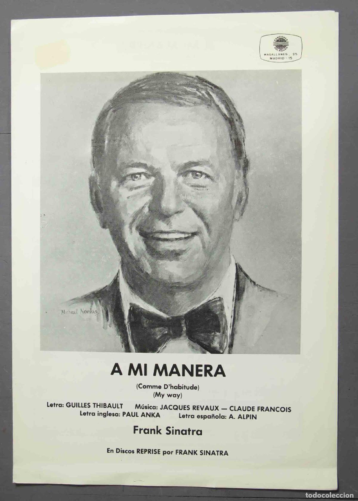Libros de segunda mano: PARTITURA. A MI MANERA. SINATRA - Foto 1