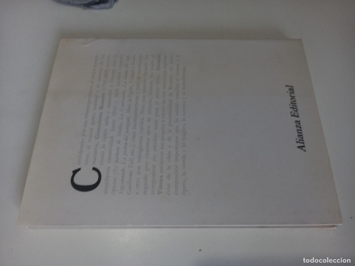 Libros de segunda mano: Rossini. Versi&oacute;n espa&ntilde;ola de Daniel de la Iglesia. - VITOUX, Fr&eacute;d&eacute;ric.-1989 168pp - - Foto 3