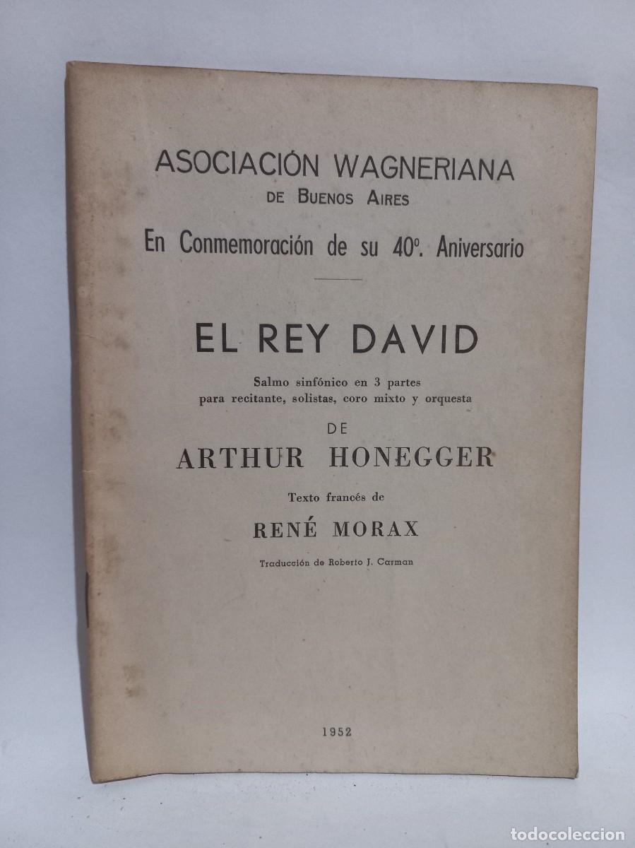Libros de segunda mano: Arthur Honegger - El Rey David - 1952 - Foto 1