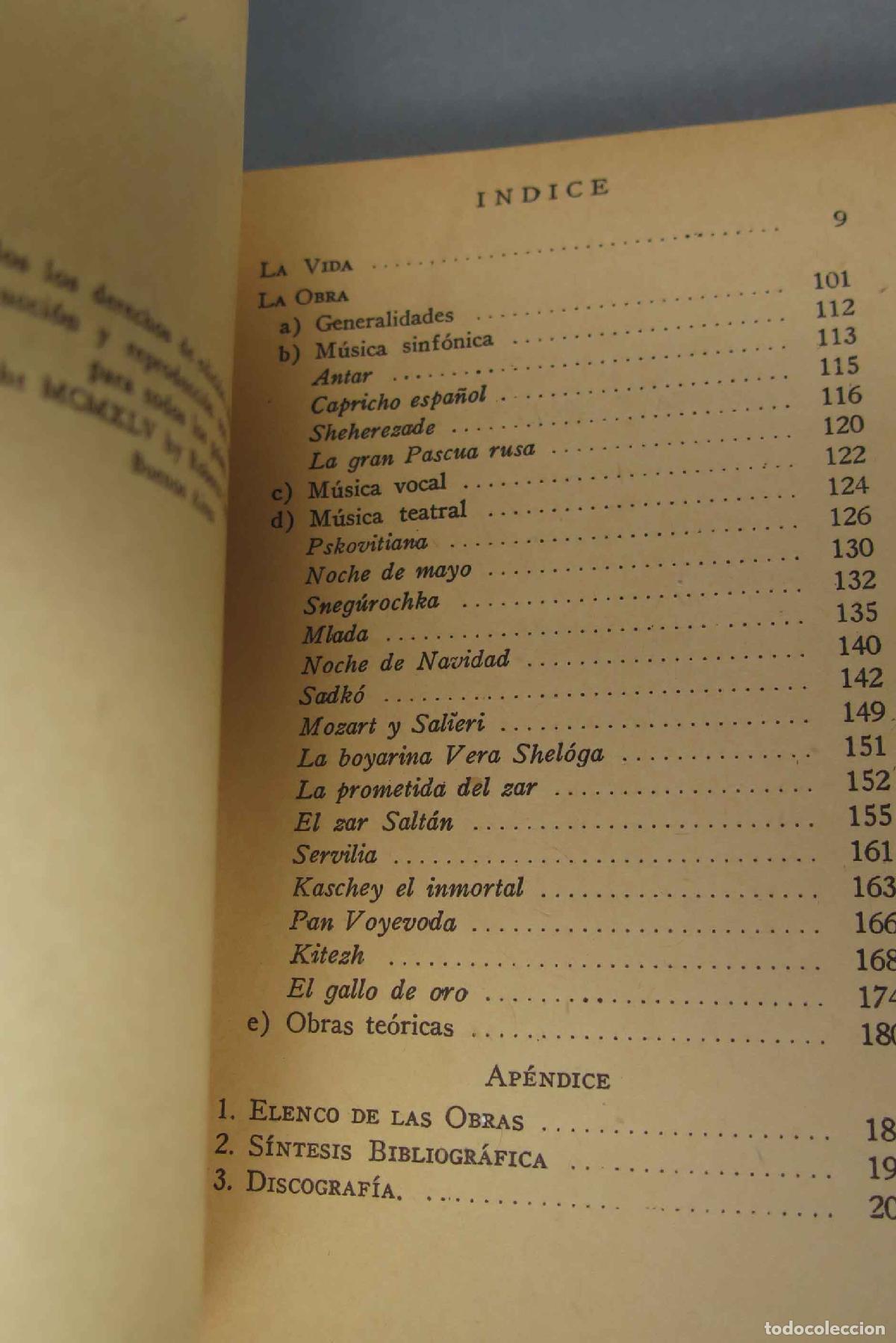 Libros de segunda mano: RIMSKY-KORSAKOV. Garc&iacute;a Morillo - Foto 2
