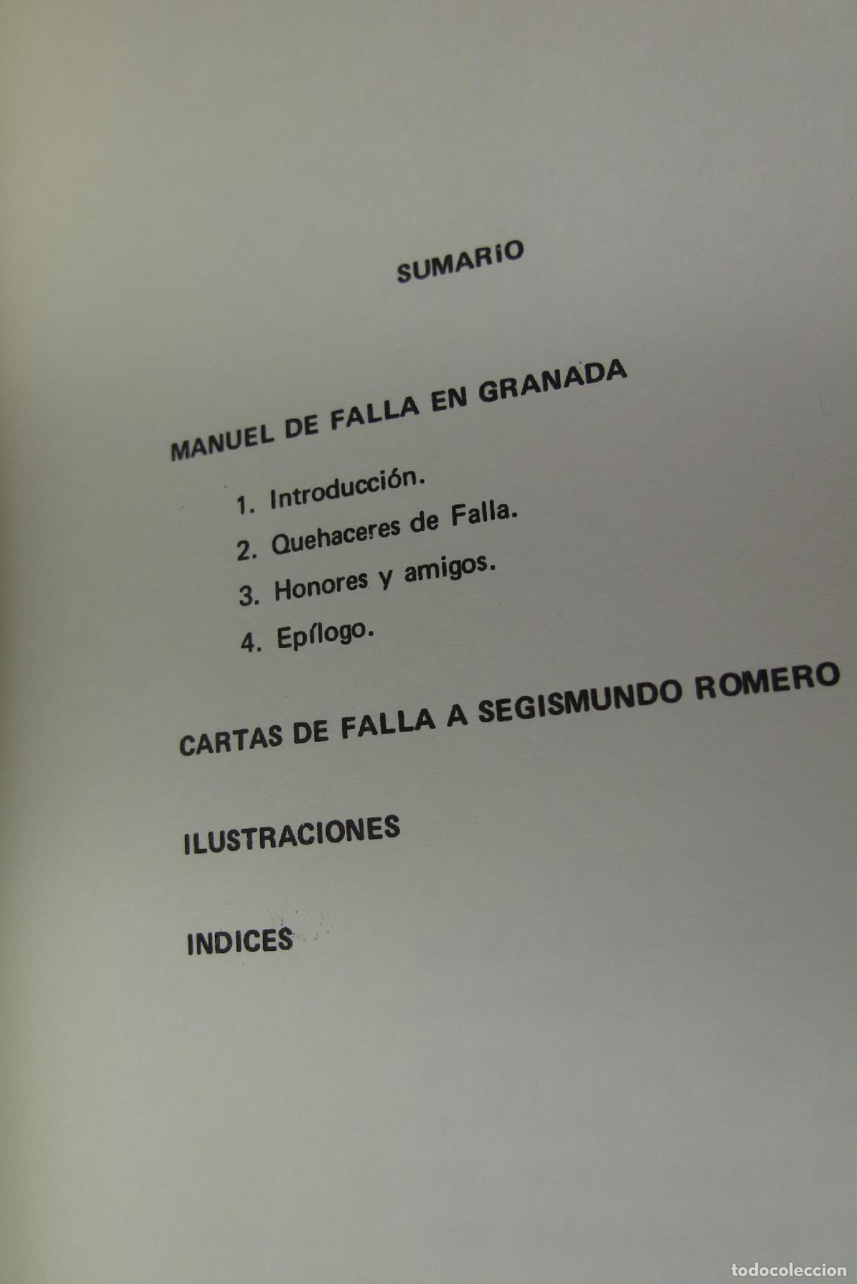 Libros de segunda mano: CARTAS A SEGISMUNDO ROMERO. FALLA - Foto 2