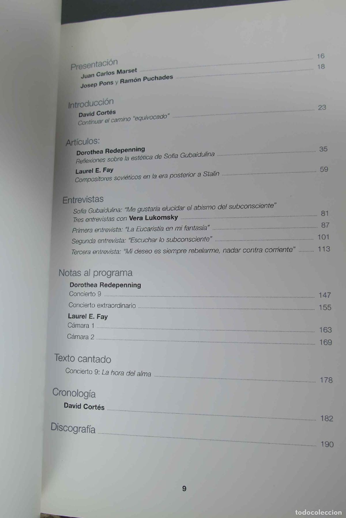 Libros de segunda mano: Carta blanca a Sofia Gubaidulina - Foto 2