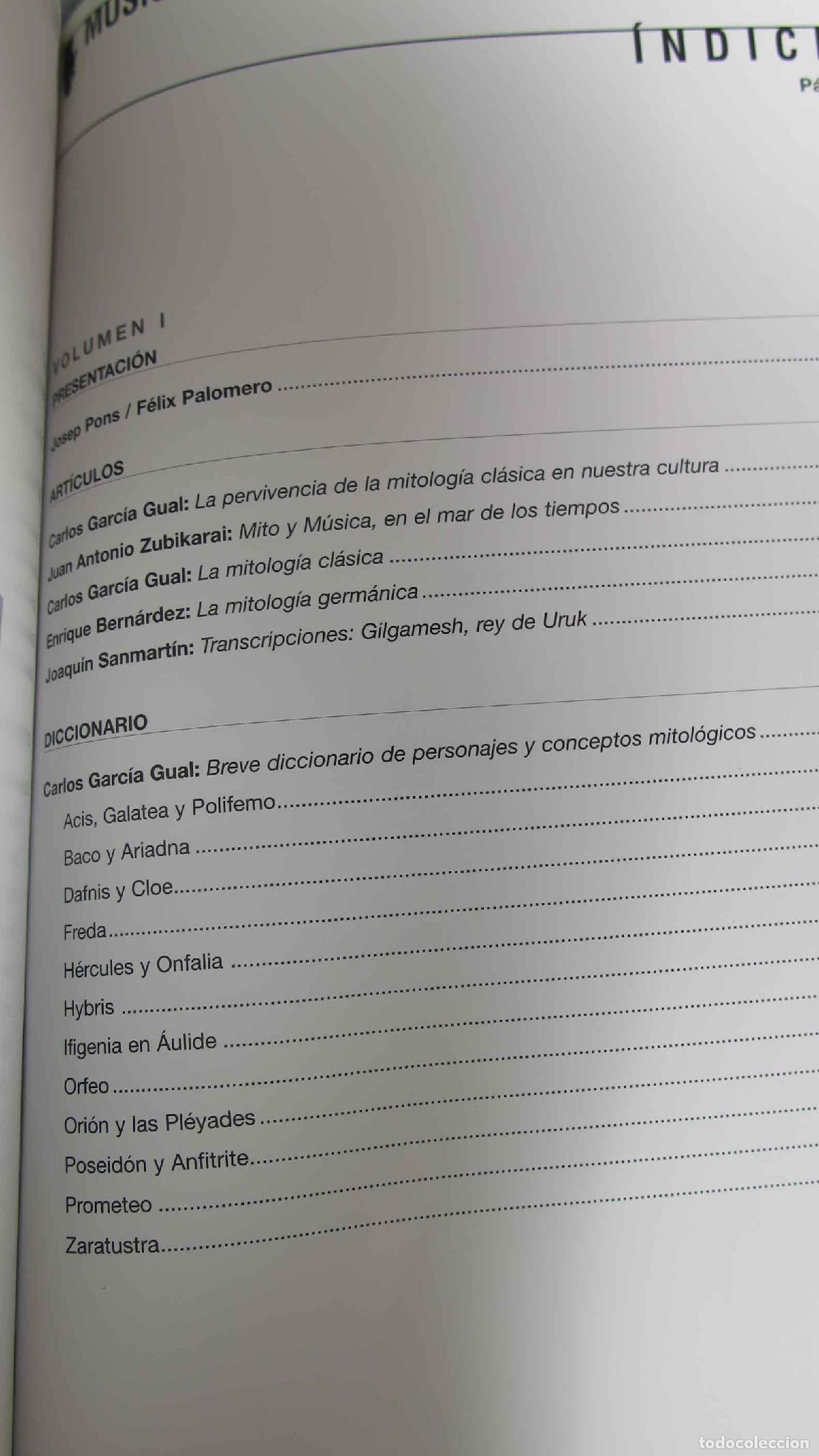 Libros de segunda mano: M&uacute;sica y Mito, 2 tomos - Foto 2