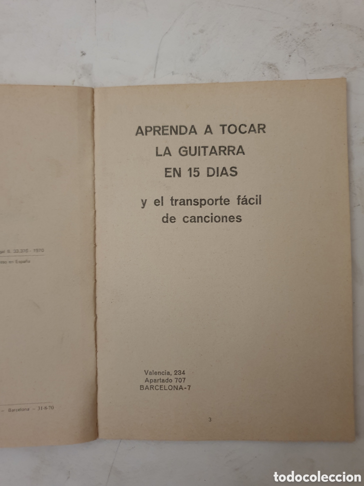 Libros de segunda mano: APRENDA A TOCAR LA GUITARRA EN 15 D&Iacute;AS - Foto 2