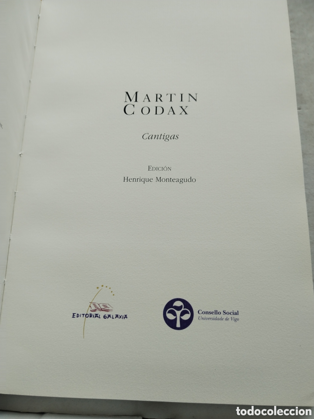 Libros de segunda mano: CANTIGAS/MART&Iacute;N CODAX (INCLUYE CD) - Foto 3