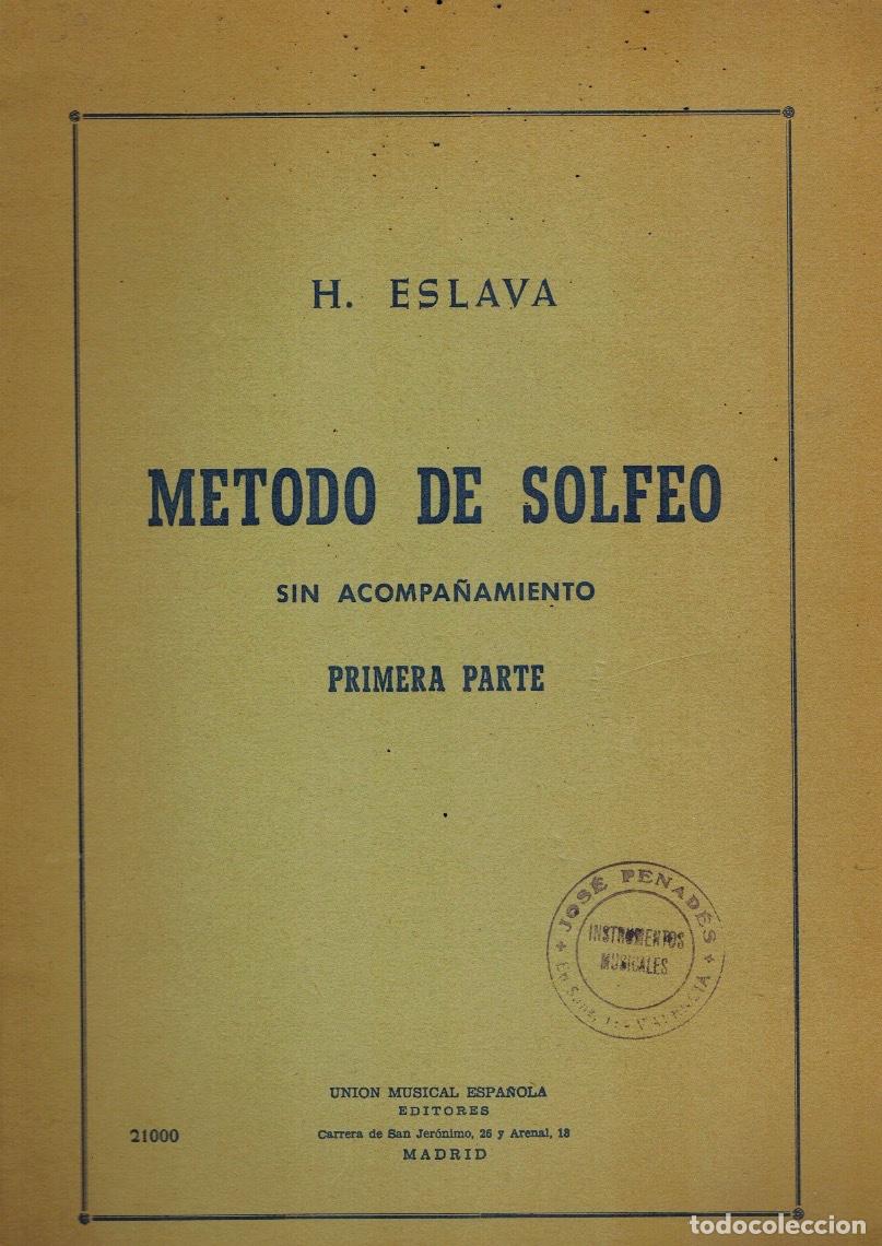 Libros de segunda mano: M&Eacute;TODO DE SOLFEO SIN ACOMPA&Ntilde;AMIENTO (1&ordf; PARTE) - Foto 1