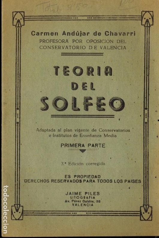 Libros de segunda mano: TEOR&Iacute;A DEL SOLFEO - Foto 1