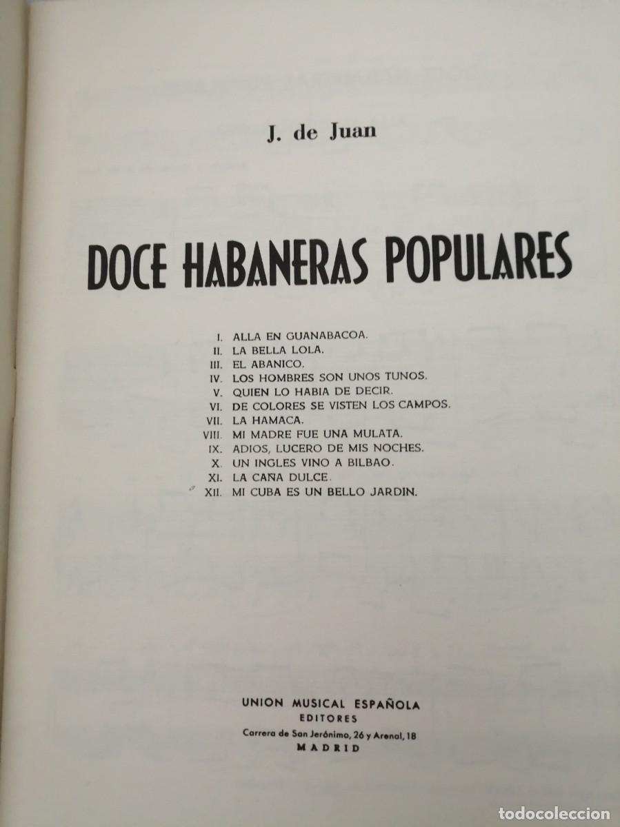 Libros de segunda mano: Doce Habaneras Populares - Foto 3