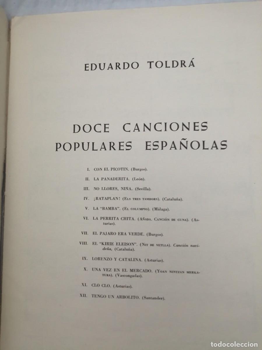 Libros de segunda mano: Doce Canciones Populares Espa&ntilde;olas - Foto 3