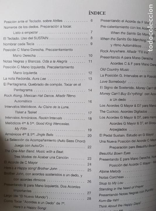 Libros de segunda mano: METODO DE TECLADO ELECTRONICO. LIBRO + PARTITURAS + CD. - Foto 2