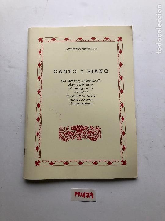 Libros de segunda mano: Canto y piano - Foto 1